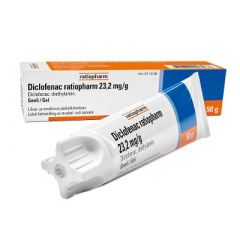 DICLOFENAC RATIOPHARM 23,2 mg/g geeli 50 g